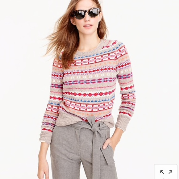 J. Crew Sweaters - J Crew Holy Sweater in Fair Isle Size xs